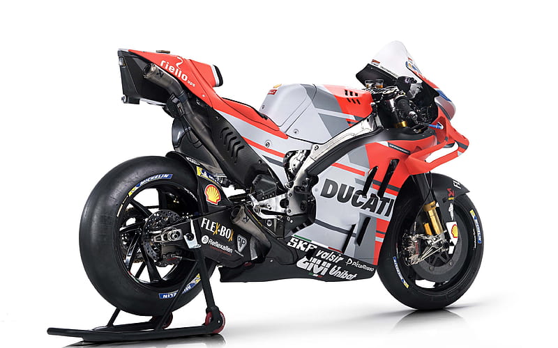Ducati Desmosedici GP18 2018 bikes, sportsbikes, rear view, Ducati, HD wallpaper