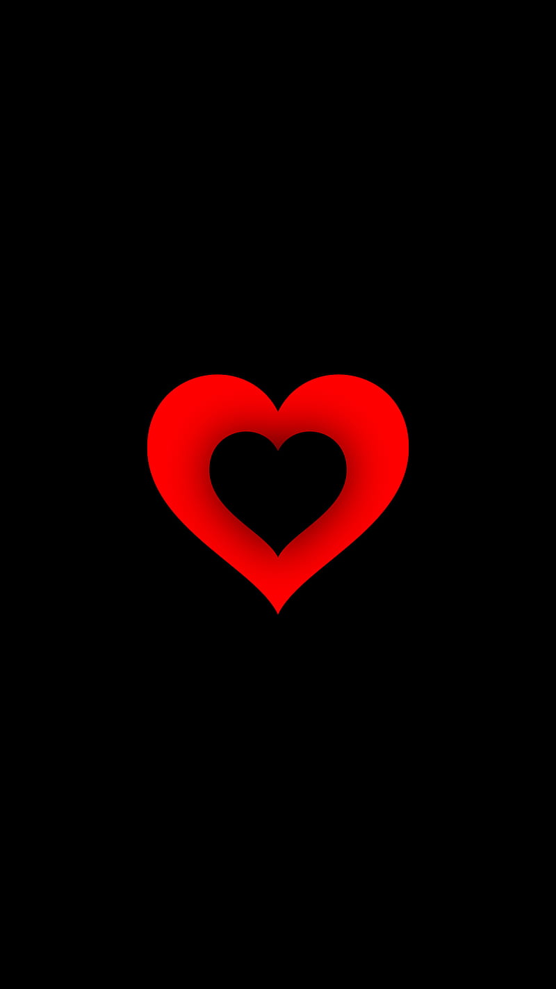 Black and red Hearts, black, cute, feelings, hearta, i love you, love, lovely, no love, red, HD phone wallpaper