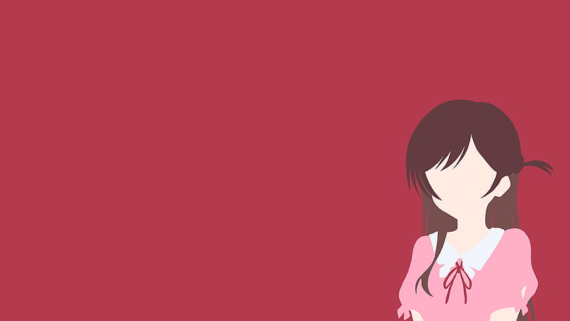 Anime, Rent-A-Girlfriend, Chizuru Ichinose, Minimalist, Red, HD wallpaper