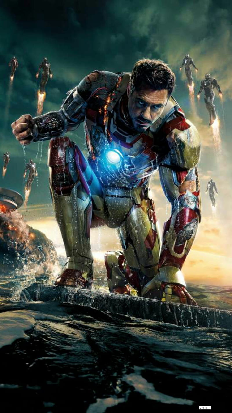 Iron man, avenger, avengers, cartoon, cool ringtone, cool , loop, mass, stark, HD phone wallpaper