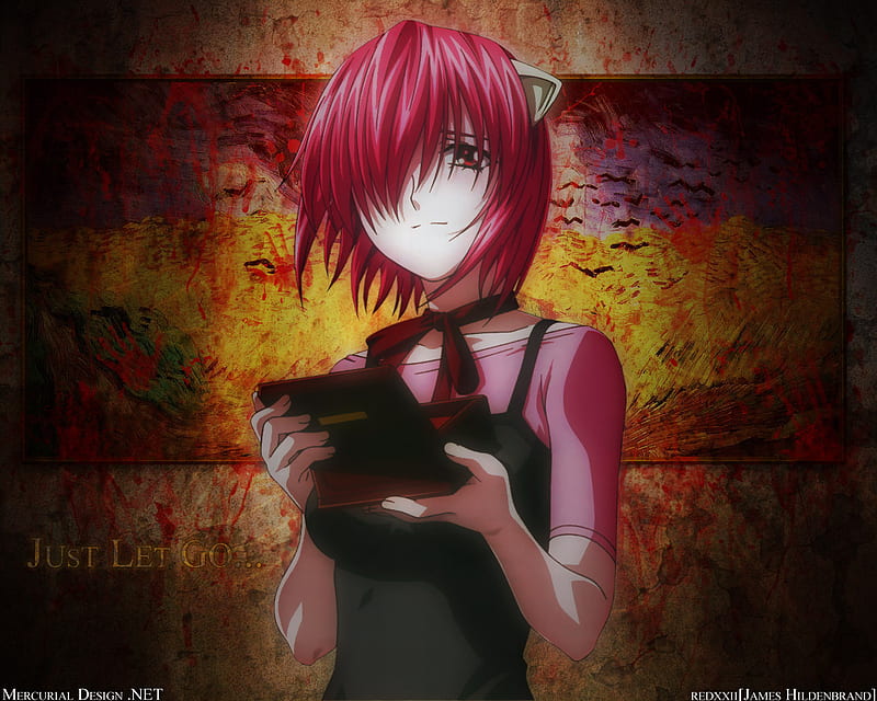 Elfen Lied Red Bloody eye theme 1920x1080