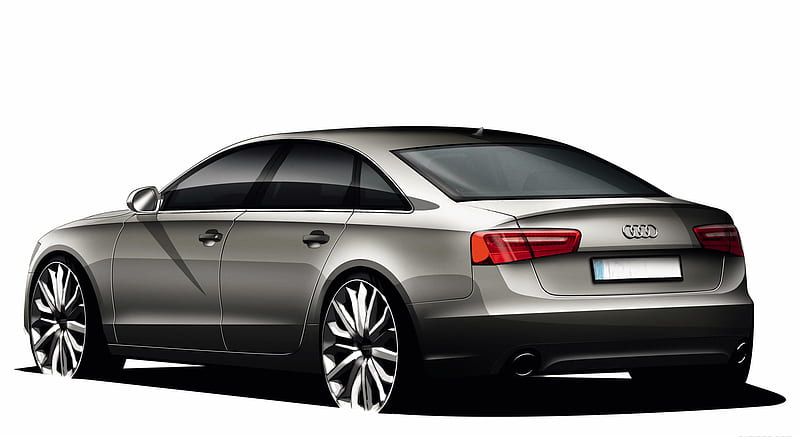 2012 Audi A6 - Design Sketch , car, HD wallpaper