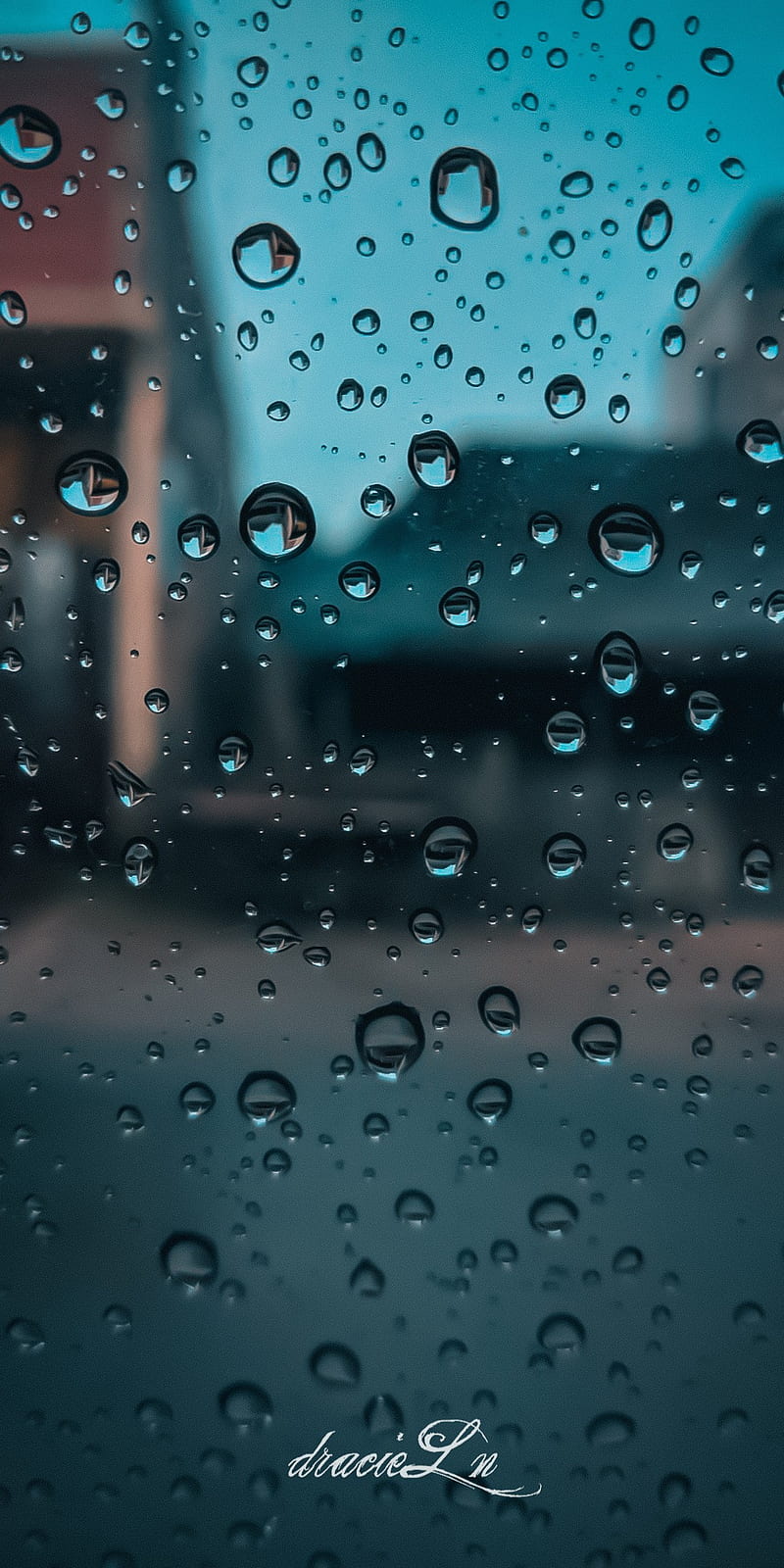 The rain, aesthetic, blur, day, dracieln, drops, glass, rain, rainy,  screen, HD phone wallpaper | Peakpx