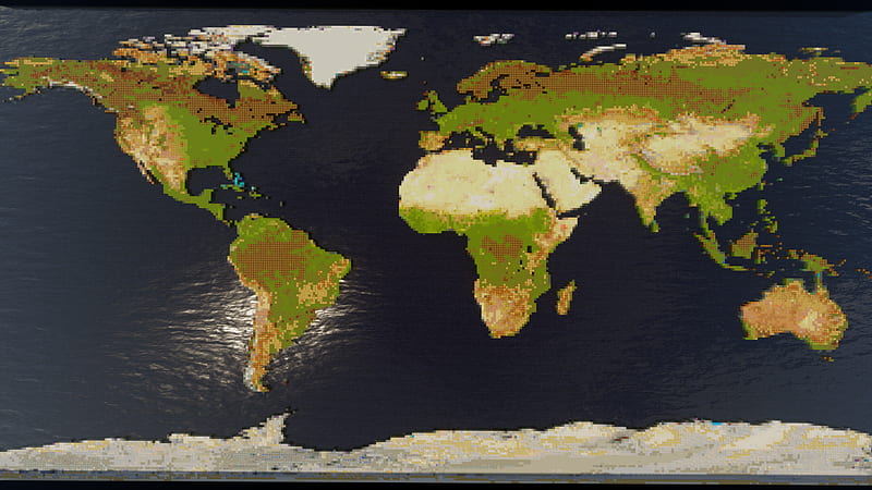 Mini earth map 3000x2000 Minecraft Map