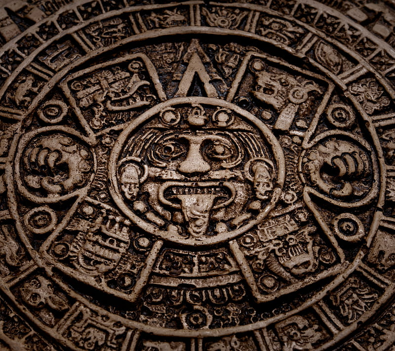 Mayan, calender, mexico, statue, time, HD wallpaper