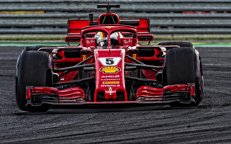 Sebastian Vettel, Formula One World Champion, Ferrari SF90, Scuderia Ferrari, race car, F1, German racer, Formula 1, Ferrari, HD wallpaper