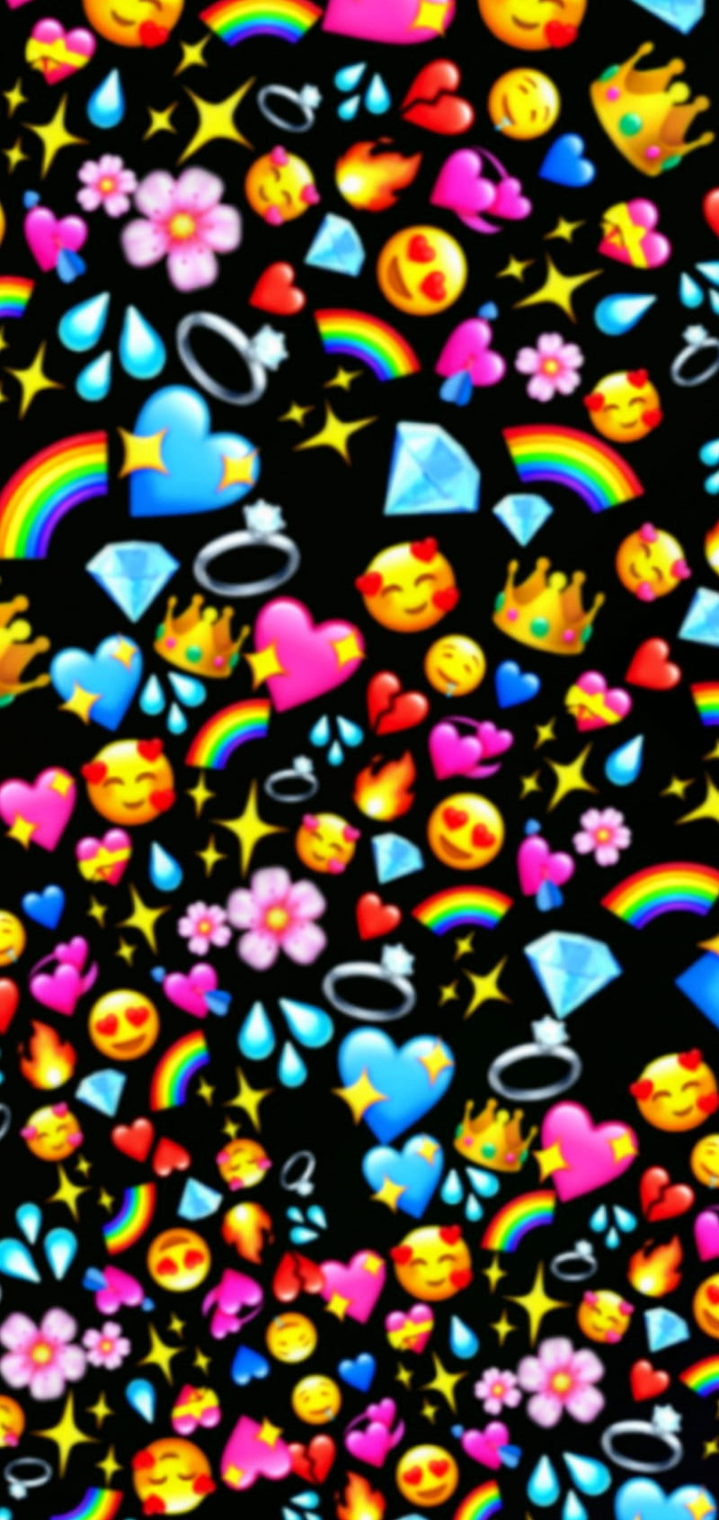 Emoji , desenho, halloween, corazones, lips, moon, pattern, patterns, peace, pumpkins, sun, HD phone wallpaper