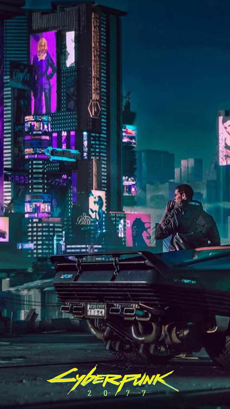 Cyberpunk, cyberpunk 2077, digital, game, night city, HD phone wallpaper