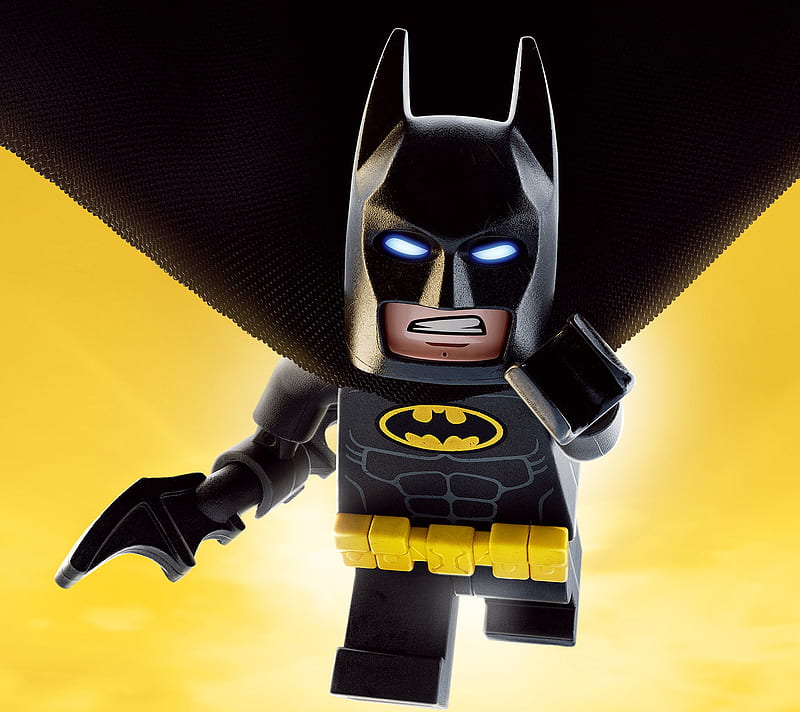 Lego Batman, black, yellow, HD wallpaper