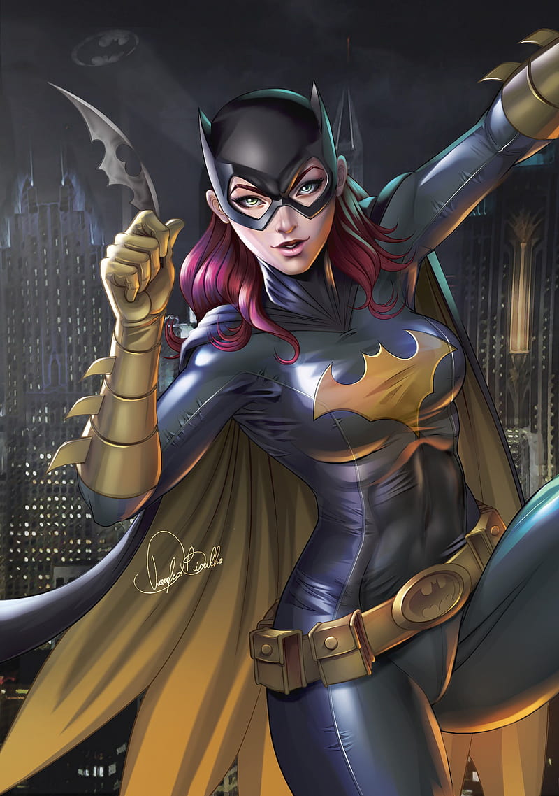 Batgirl, DC Comics, artwork, portrait display, Batman, HD phone wallpaper |  Peakpx