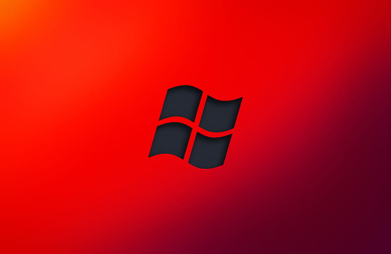 Windows Red Logo Minimal , windows-10, windows, logo, computer, HD wallpaper
