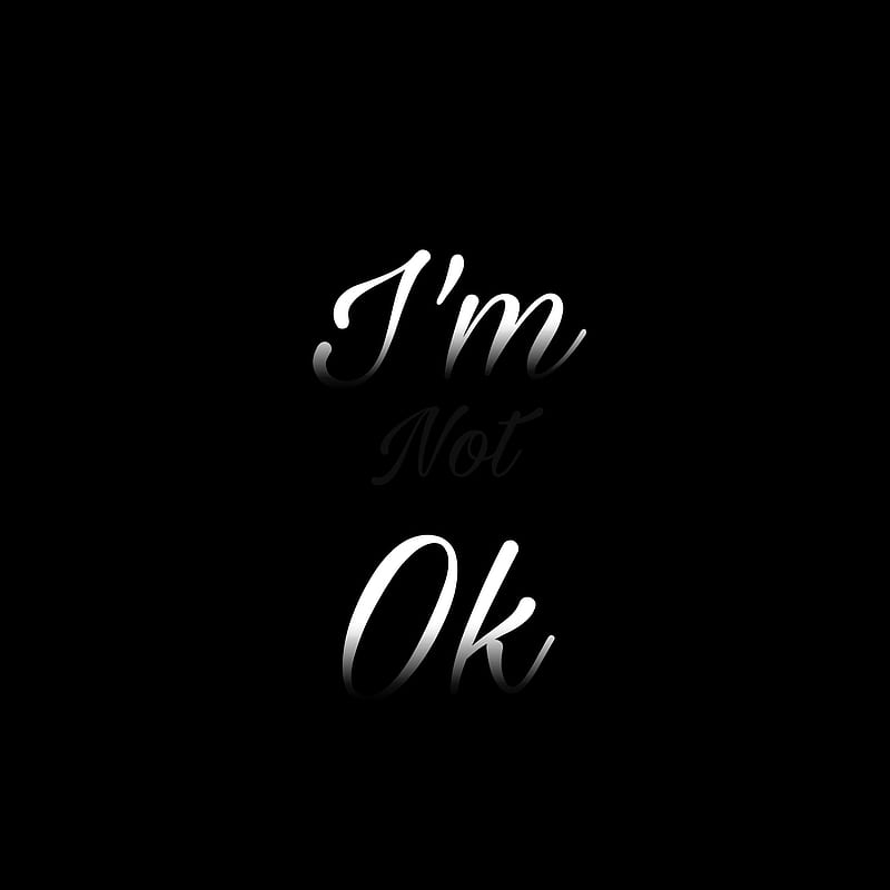 Im Not Ok, alone, broken, sad, HD phone wallpaper
