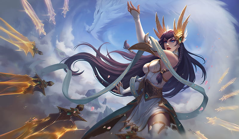 Irelia League Of Legends (Video Game) Poster Paper Print - Gaming