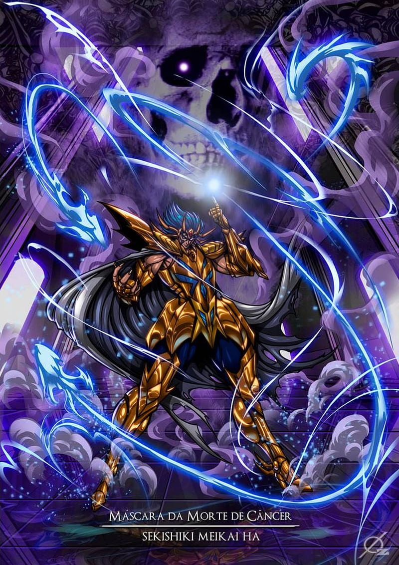 Mascara de Morte , anime, cavaleiros de ouro, saint seiya, HD phone wallpaper