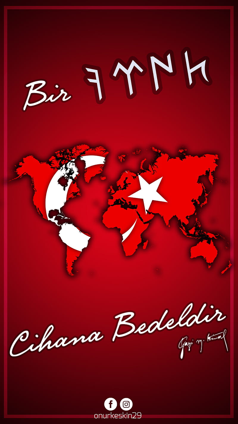 Bir Turk, ataturk, flag, turkey, turkish, turkiye, HD phone wallpaper