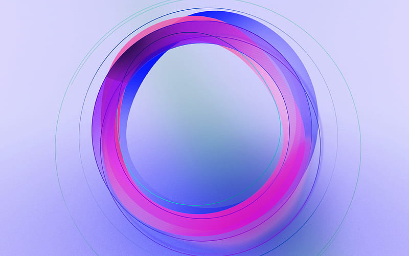 circle, abstract, blue, purple, pattern, background, HD wallpaper