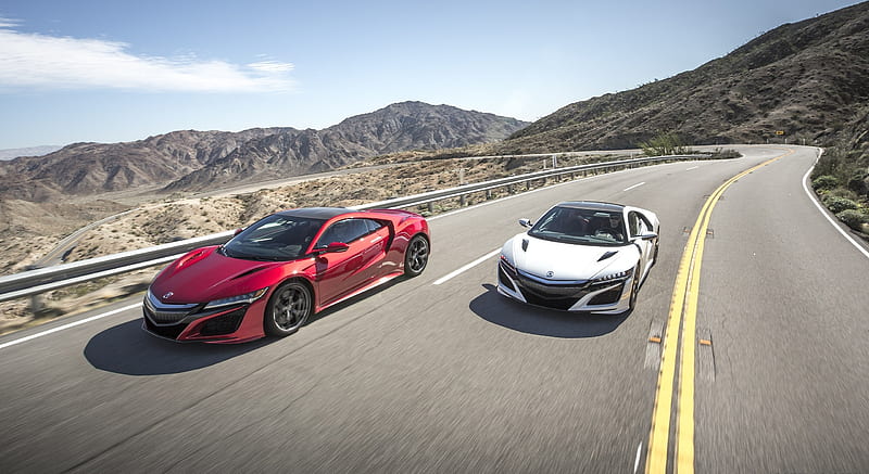 2017 Acura NSX Red and White - Front , car, HD wallpaper
