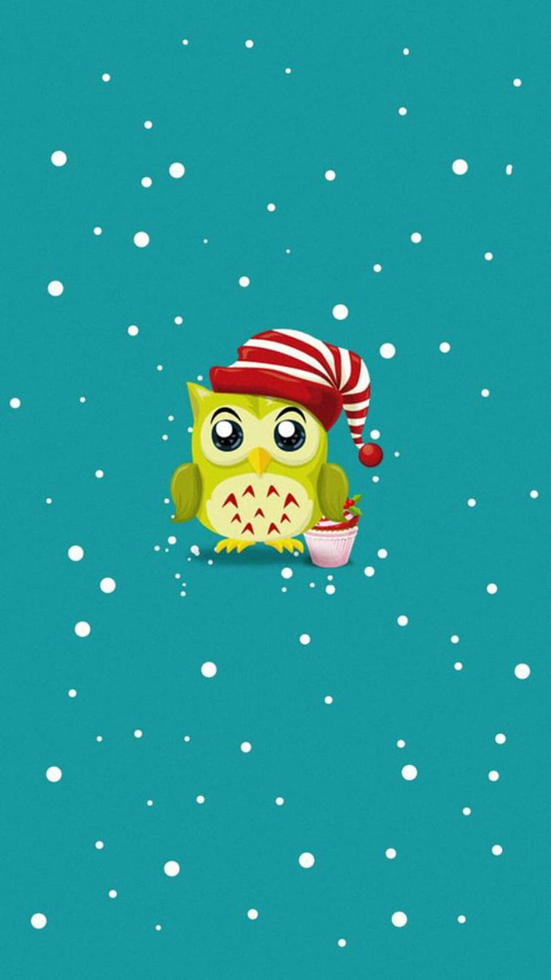 Christmas owl, snow, HD phone wallpaper