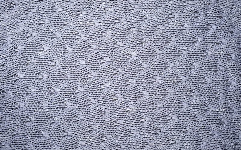 Gray knitted texture, fabric background with patterns, ornaments, gray background, knitted wool texture, knitted background, HD wallpaper