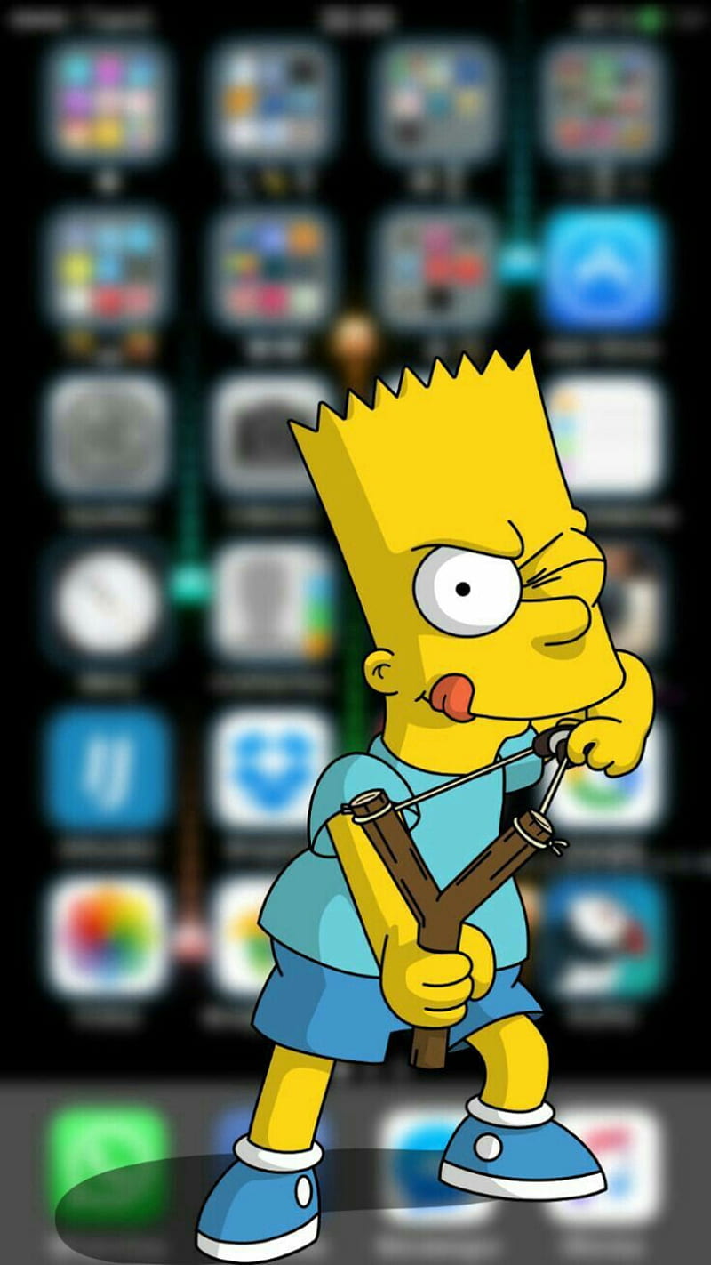 Captura de de barts, 3d, bart, caricaturas, simpson, tirachinas,  tendencias, Fondo de pantalla de teléfono HD | Peakpx