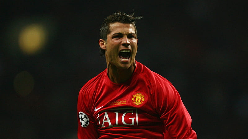 Angry Face Of Cristiano Ronaldo CR7 Is Wearing Red Sports Dress Ronaldo, HD wallpaper