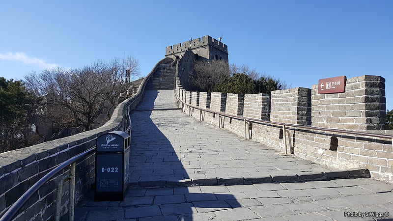 The Great Wall of China, Beijing, China, Wall, Beijing, Trees, Great, China, Sky, Stone, Brick, HD wallpaper