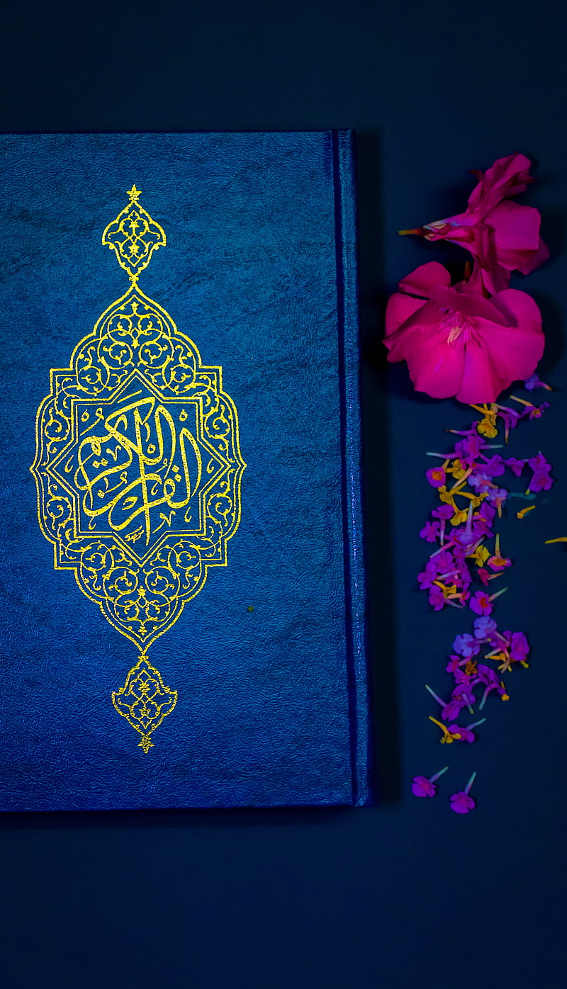 Quran, bonito, dark, flowers, islamic, muslim, HD phone wallpaper | Peakpx