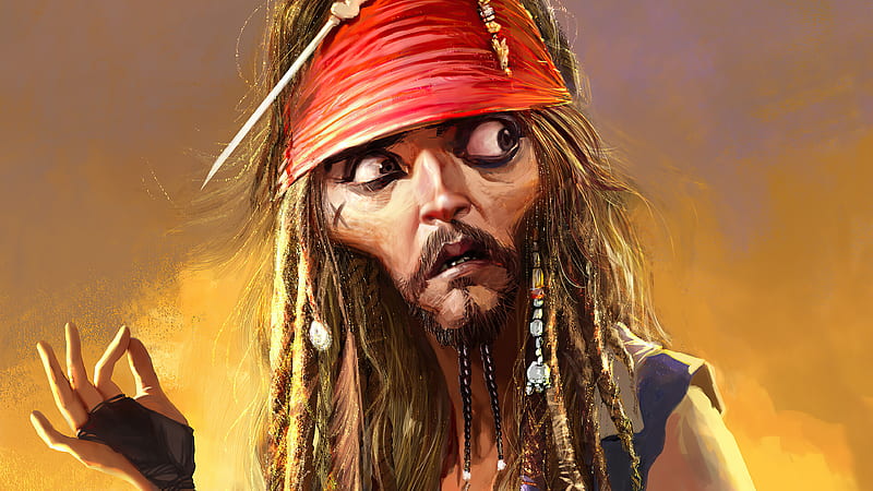 Pirates Of The Caribbean, Jack Sparrow, Johnny Depp, HD wallpaper