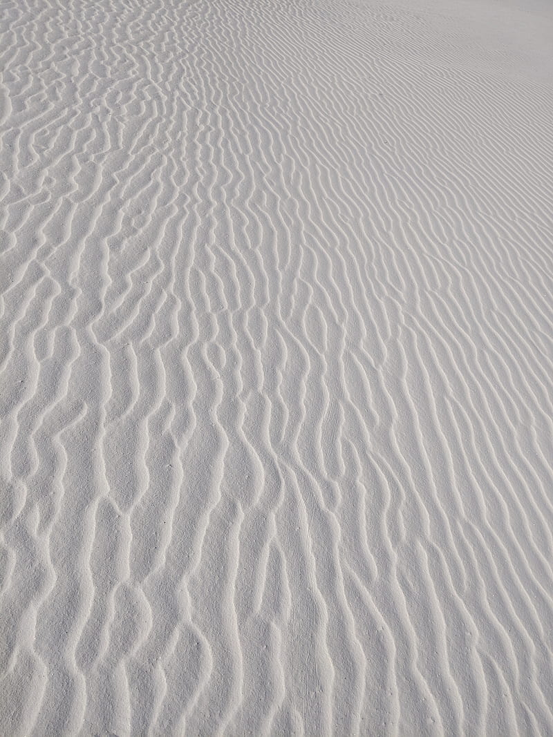 White Sands, desert, dune, pattern, sand, waves, white, HD phone wallpaper