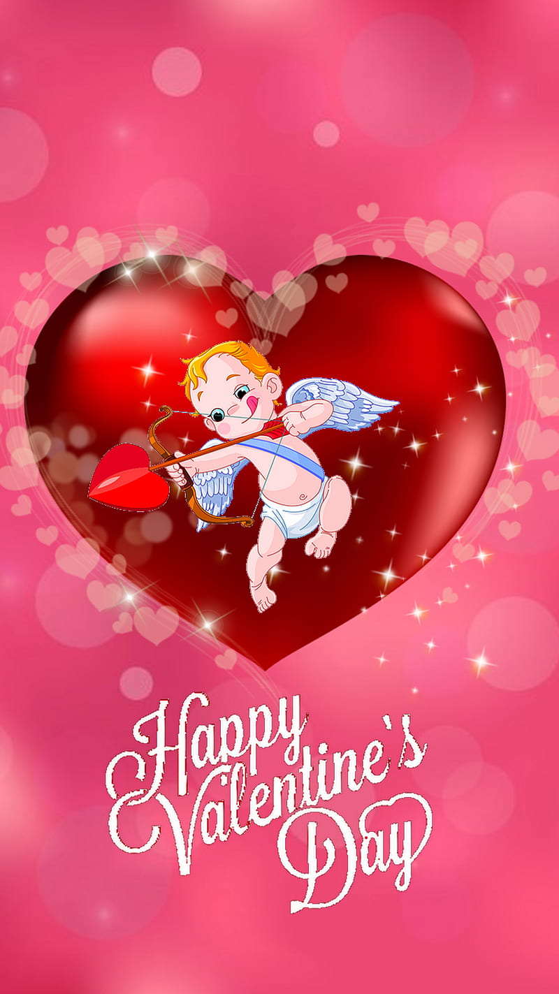 1080x1920px, love, angel, happy, heart, love, valentines day, HD phone wallpaper