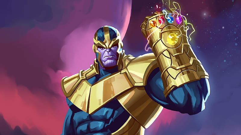 Thanos 2020 , thanos, superheroes, artwork, artist, artstation, HD wallpaper