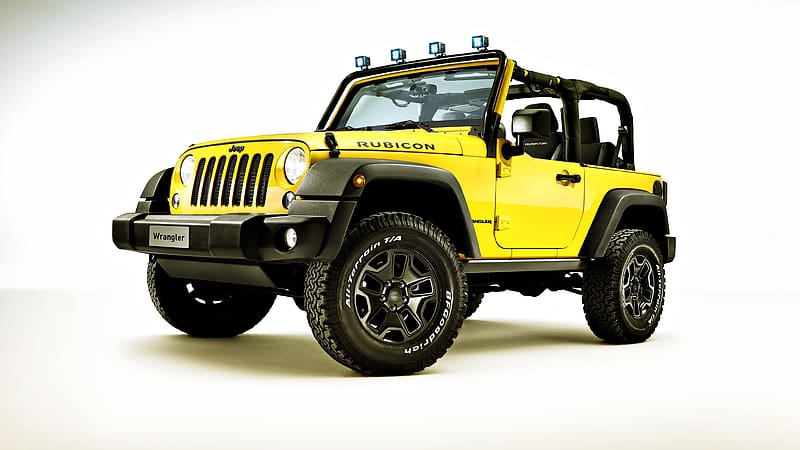 Car, Jeep, Jeep Wrangler, 4X4, Vehicles, Yellow Car, Jeep Wrangler Rubicon, HD wallpaper Car, Jeep, Jeep Wrangler, 4X4, Vehicles, Yellow Car, Jeep Wrangler Rubicon, HD wallpaper