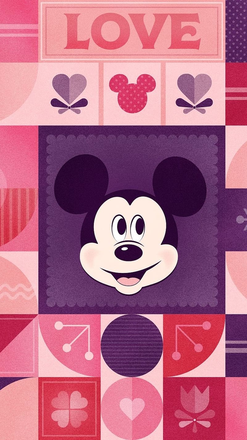 Mickey Mouse Face, mickey mouse, face, animated, cartoon, minnie mouse, HD phone wallpaper