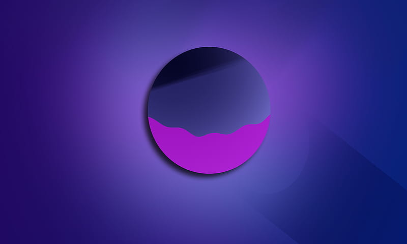 Purple Planet , planet, artist, artwork, digital-art, minimalism, minimalist, HD wallpaper