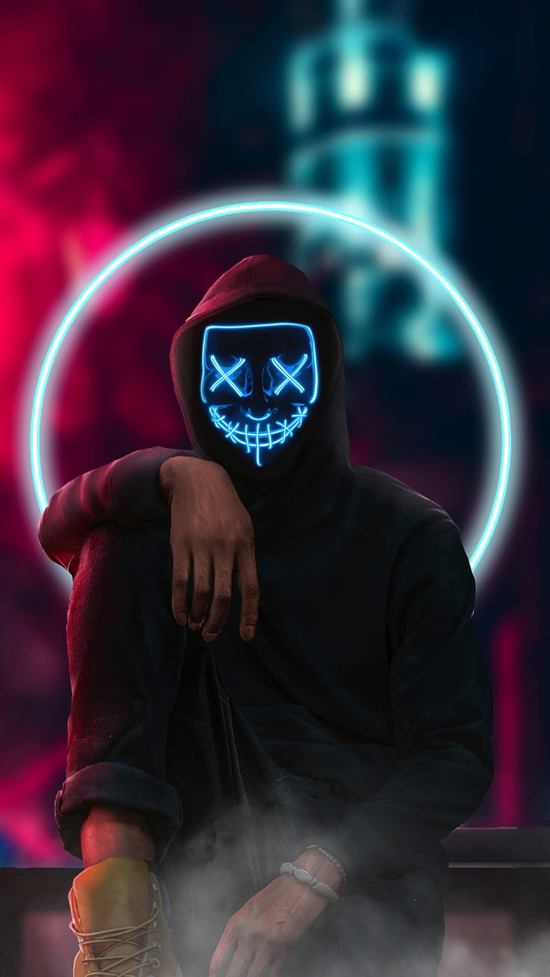 Neon mask, 