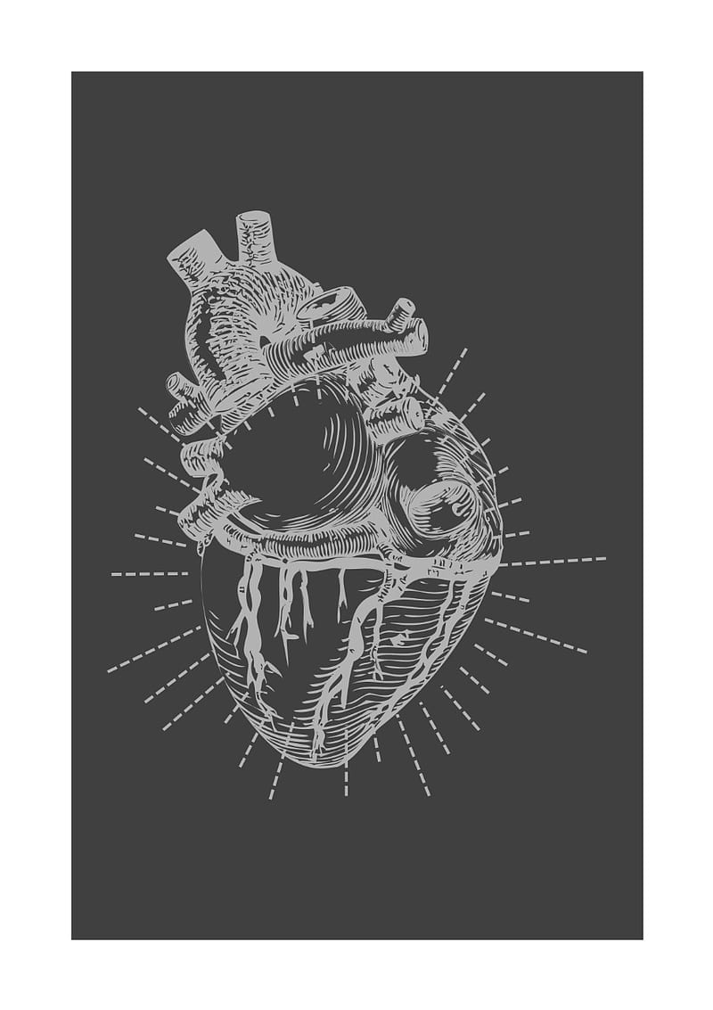 Heart, black, doctor, medical, HD phone wallpaper | Peakpx