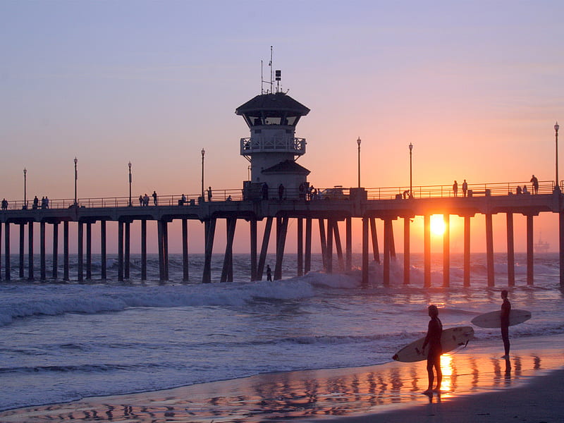 Endless Summer III, huntington beach, pch, california, pier, surfers ...