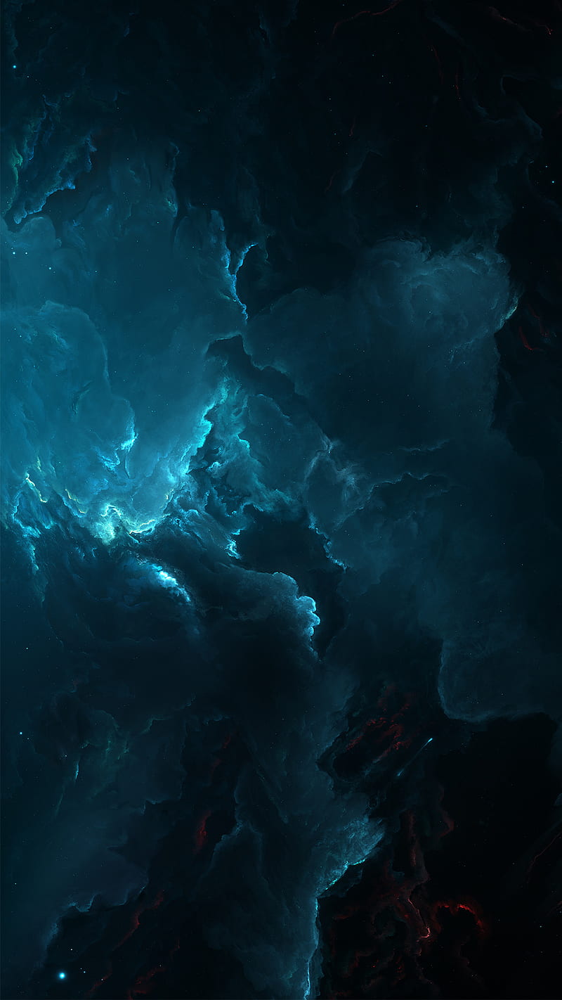 Atlantis Nebula 7, atlantis, nebula, space, starkiteckt, HD phone wallpaper