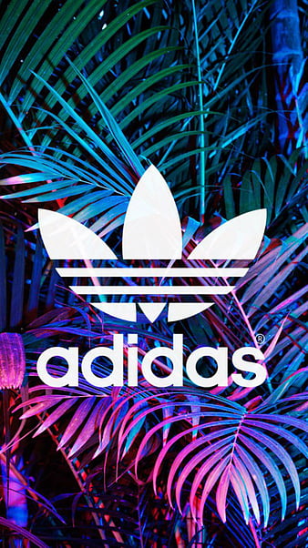 Adidas, brand, logo, nature, HD phone wallpaper