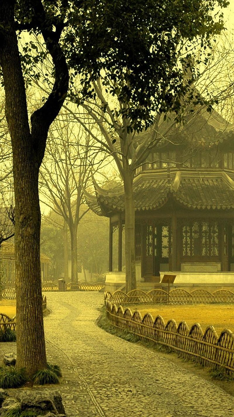 Pavilion, chinese, HD phone wallpaper