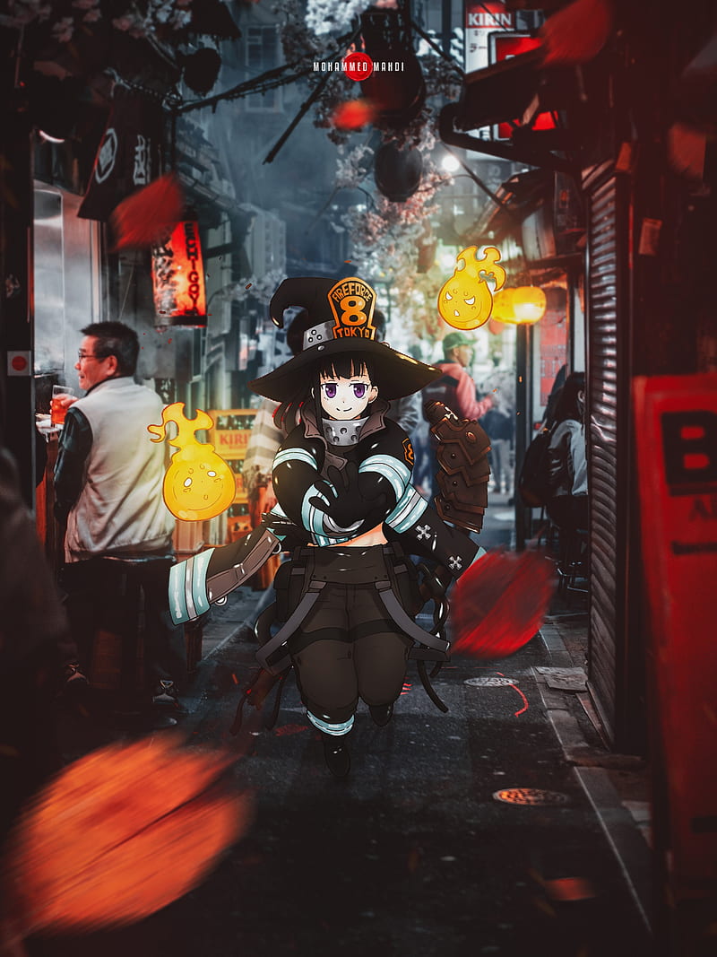 Maki Oze, anime, anime edit, black, fire force, japan, kyoto, mohmedbayat,  story, HD phone wallpaper | Peakpx