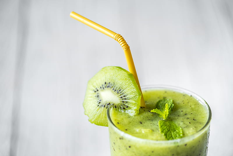 Smoothie, kiwi, fruit, juice, homemade, straw, Food, HD wallpaper | Peakpx