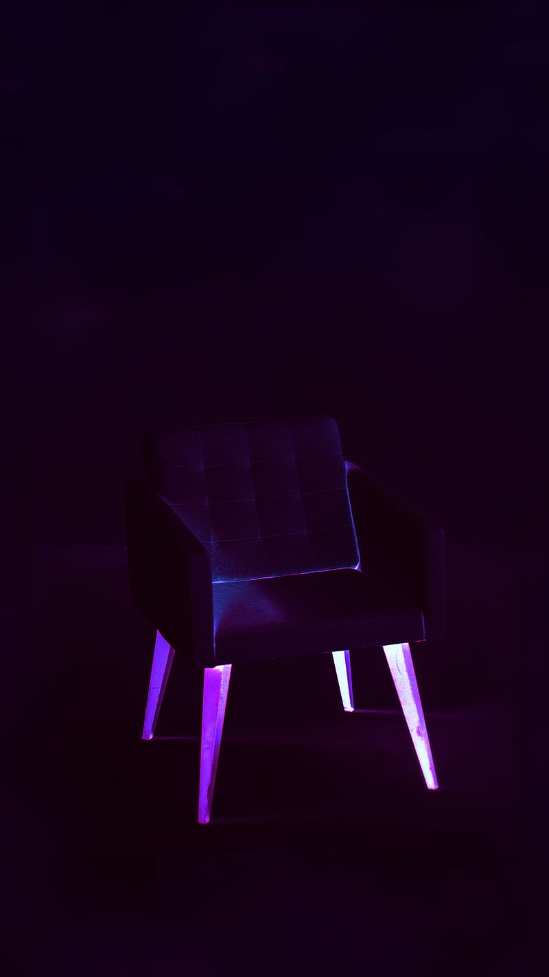Empty, Pink, chair, HD phone wallpaper