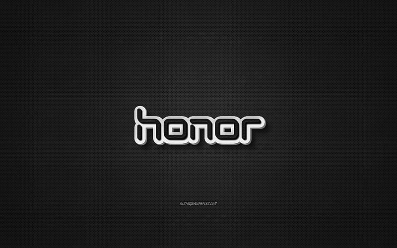 Honor leather logo, black leather texture, emblem, honor, creative art,  black background, HD wallpaper | Peakpx