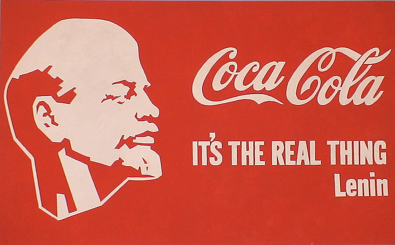 Coca cola - Even Lenin agrees!, cola, real, thing, lenin, abstract, mihi, aequus, coca, other, HD wallpaper