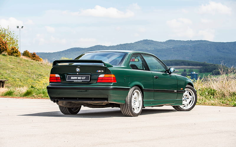 E36, BMW 3-series, artwork, stance, tuning, german cars, green E36, BMW, HD  wallpaper