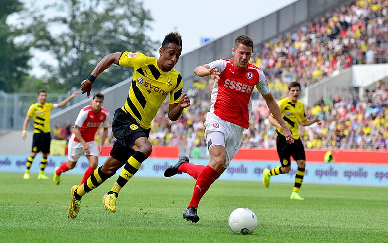 Pierre-Emerick Aubameyang, Borussia Dortmund, football, Germany, HD wallpaper