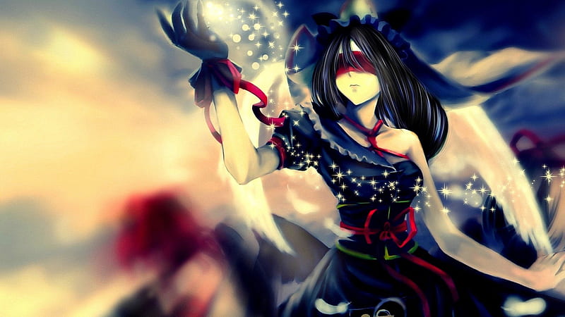 bj16-art-girl-anime-blindfolded-white-wallpaper