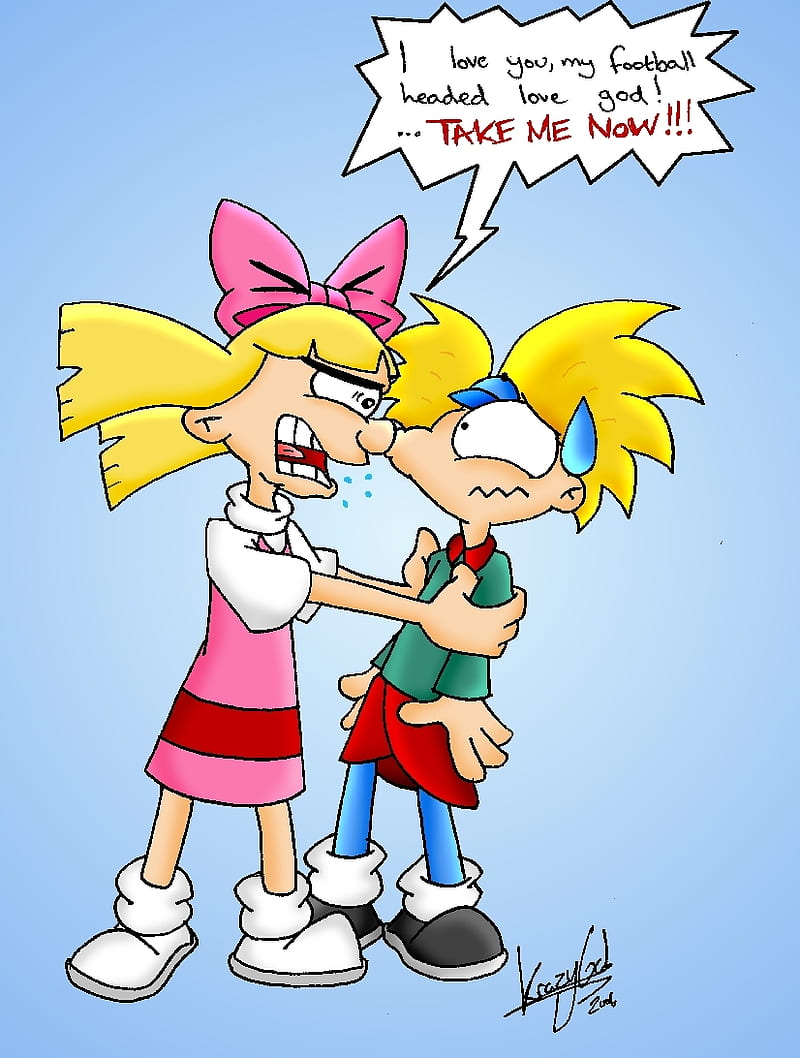 1920x1080px 1080p Free Download Hey Arnold Take Me Arnold And Helga Fan Art Hd Phone