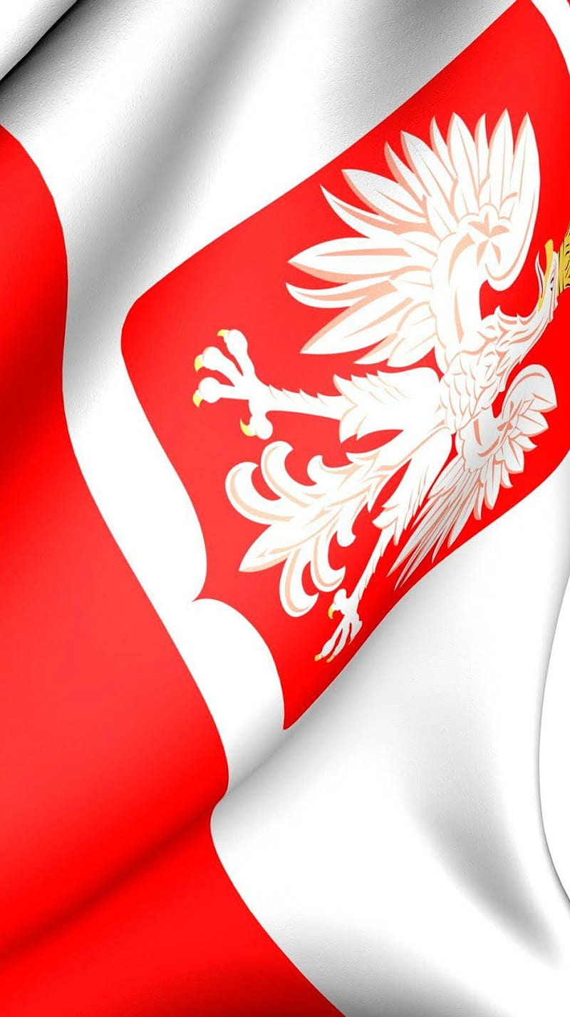 Polish flag, poland, polska, HD phone wallpaper